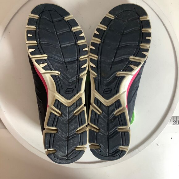 Skechers Flex Athletic Shoes Sneakers Women Size 8 Style 22128 Black Neon Green - Picture 6 of 7